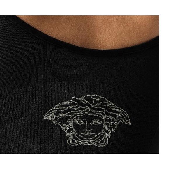 Versace Medusa Black Shapewear Bralette L-XL (Stretch) Made in Italy 1008756 NWT - Picture 4 of 9